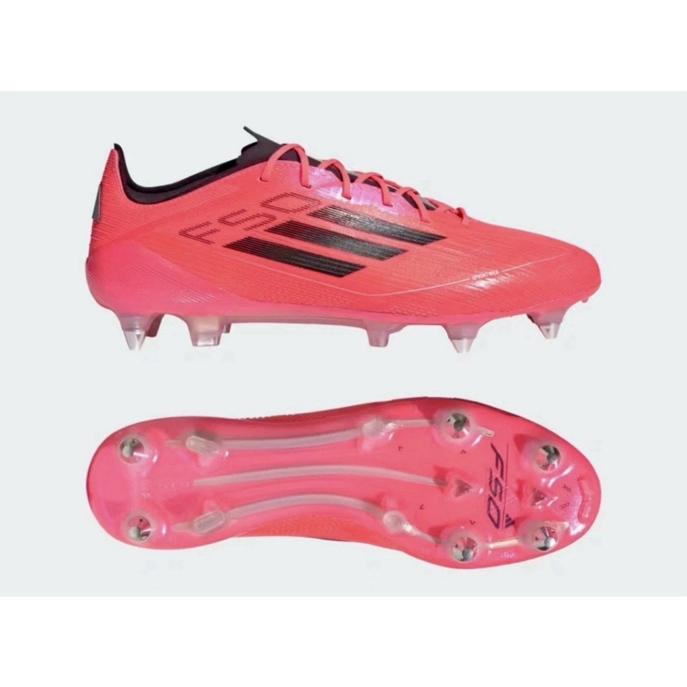 Adidas F50 Elite SG Soft Ground Vivid Horizon Pack Pink Cleats Men's Size 13.5 - Picture 1 of 9